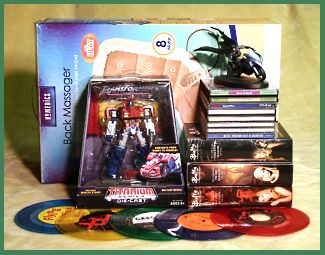 collectibles, cds, and dvds